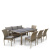 Комплект плетеной мебели T365/S65/Y380B-W65 Light Brown (8+1)